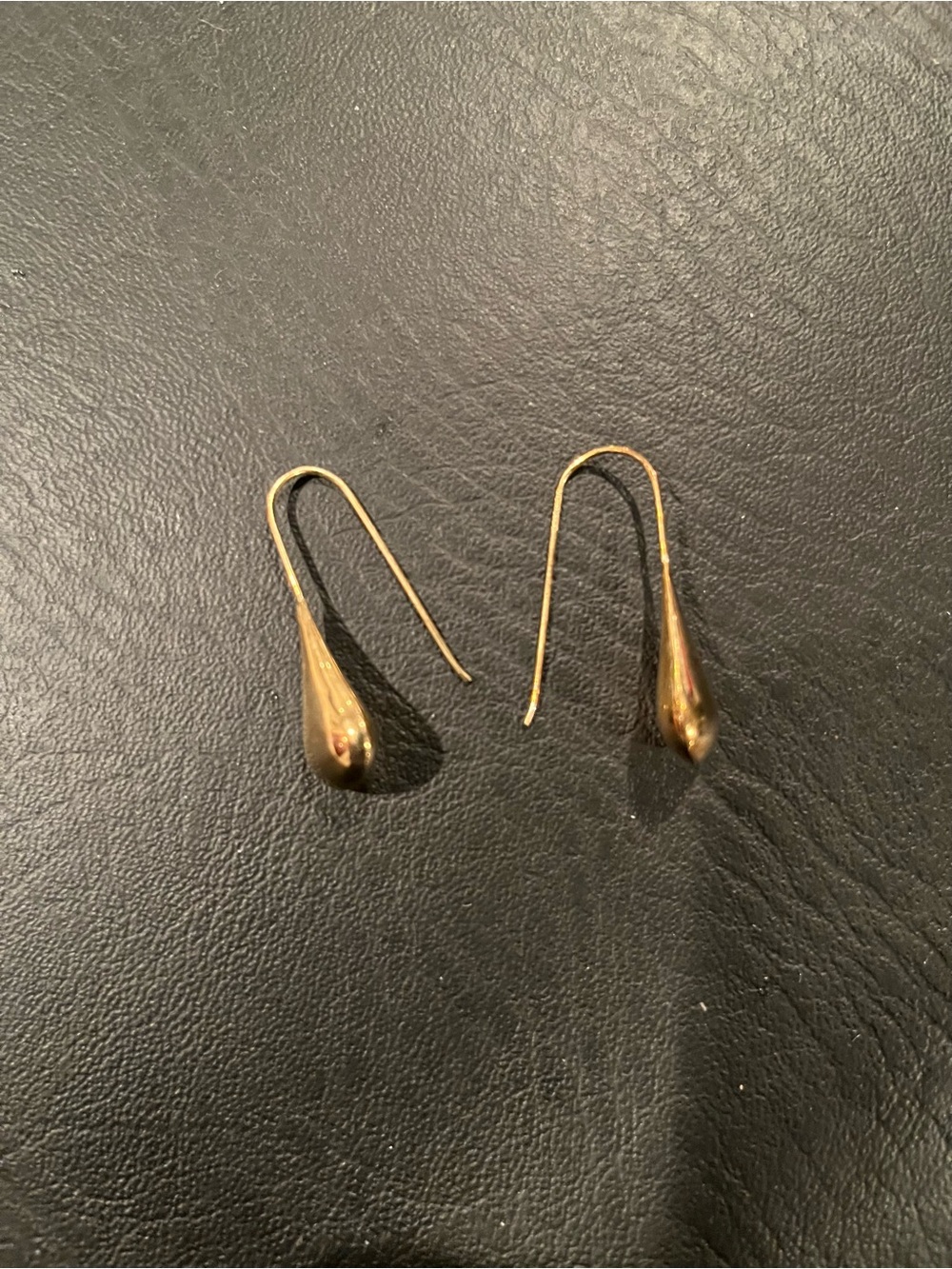 Gold Teardrop Hook Earrings - Women Jewelry